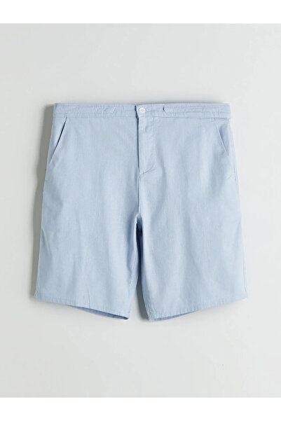 LC Waikiki Blue Slim Fit Gabardine Men's Shorts