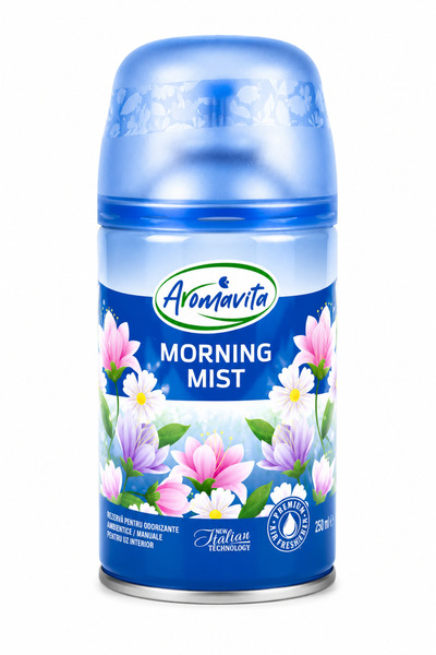 Aromavita Odorizant de cameră Rezervă 250 ml Ceață de dimineață, Parfum proas...