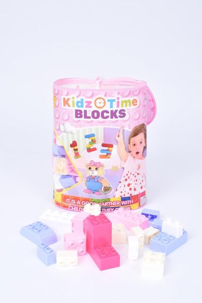 Beinzi Large Building Blocks for Kids - 160 Pieces - Pink