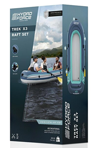 BESTWAY Hydro Force Şişme Bot Trek X3 Raft Seti 2,94 x 1.37 m
