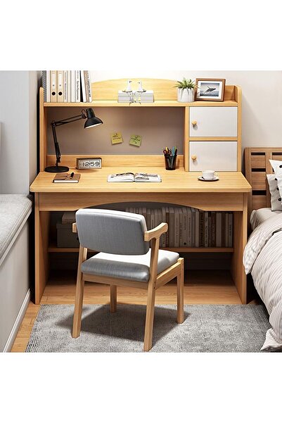 HI-FINE 100cm All-in-One Computer Desk with Hutch Bookshelf, Multi Storage Dr...