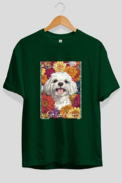 Ankhises تي شيرت Dog For Love 100% قطن بتصميم مميز للجنسين، مطبوع عليه 10 صور...