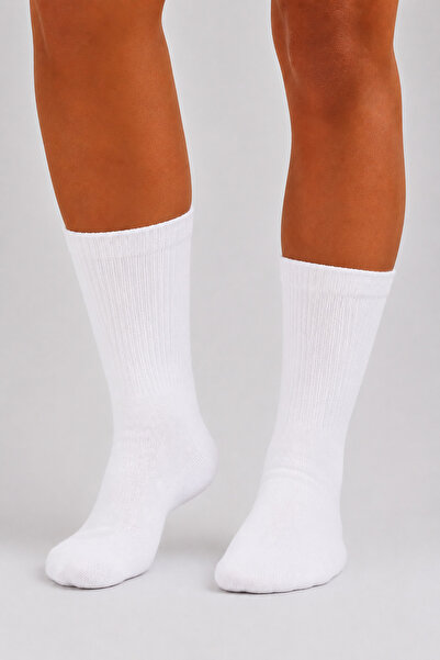Katia&Bony Towel Sole Striped Men's Socks White