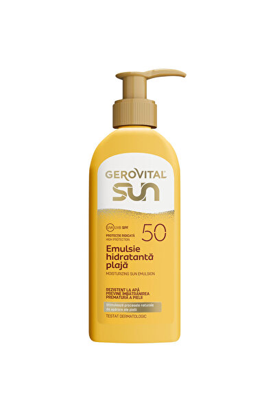 GEROVITAL Emulsie hidratanta pentru plaja cu SPF 50 Sun, 200 ml,