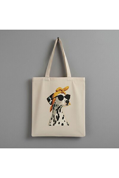 MAHZEN VI Bandana Dalmatian Dog Printed Cloth Bag