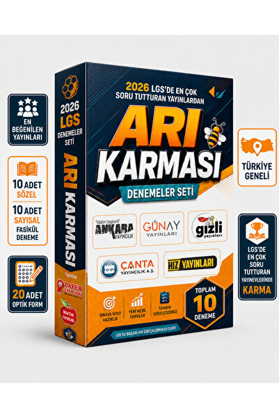 kitabın başkenti ankara yayıncılık LGS ARI KARMA DENEMELER (10 SÖZEL 10 SAYIS...