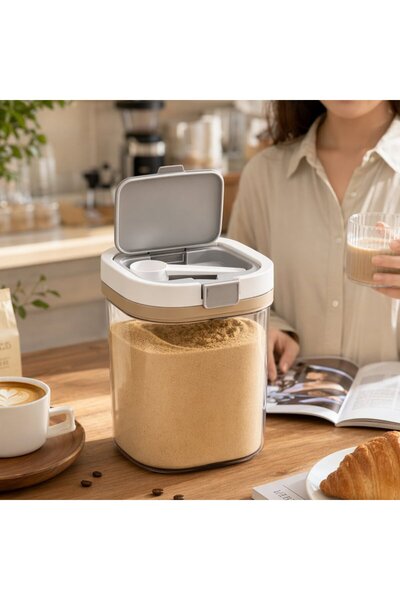 Generic 1Pc Abs Airtight Lightproof Storage Canister Coffee Powder Container ...