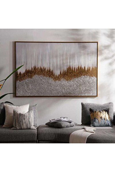 PAN HOME Cosmopolitan Framed Canvas Art 120x180x3.7cm - Gold