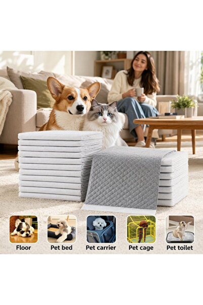Generic 20 Bamboo Charcoal Odor Control Puppy Pads Leakproof Ultra Absorbent ...