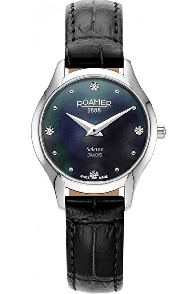 Roamer Ceas de damă 547857 41 85 05, negru clasic cu diamante