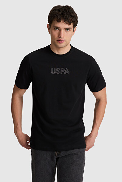 U.S. Polo Assn. Erkek Regular Fit Bisiklet YakaSiyah Basic Tişört 50325245-VR046