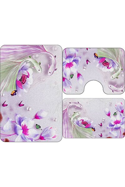 Royal Set covoare baie antiderapante 3 piese ( 1 buc 60x90 cm, 1 buc 60x45 cm...
