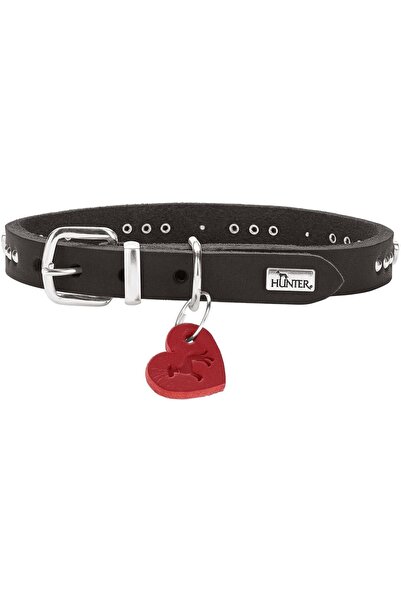 Hunter Aalborg Hearts Zgardă de câine din piele XXS-XS 27 cm