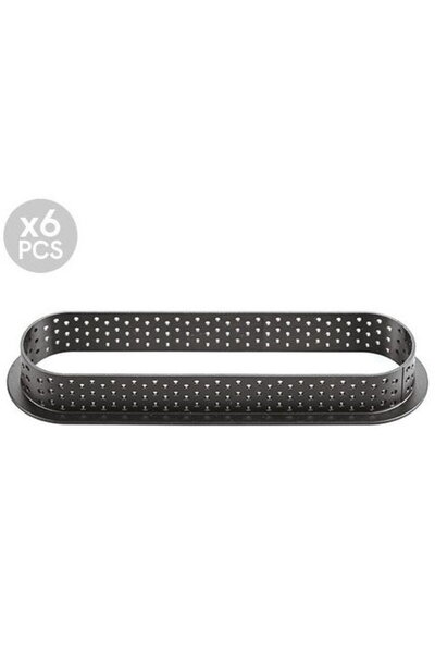 silikomart Rame termoplastice microperforate 14.6 x 3.5 x H 2 cm, Set oval 6 ...