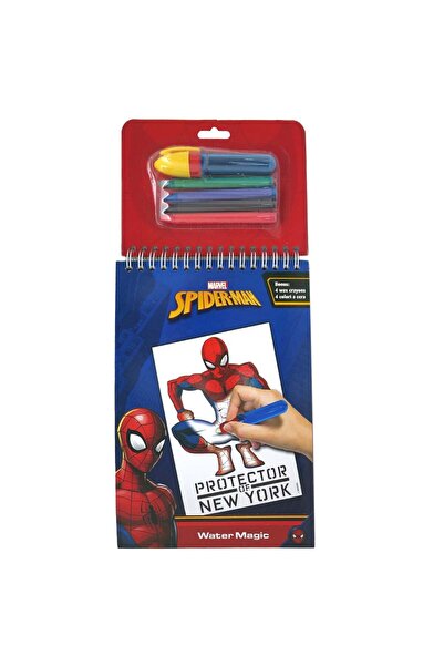 SPIDERMAN Set pictura cu apa si 4 creioane cerate,