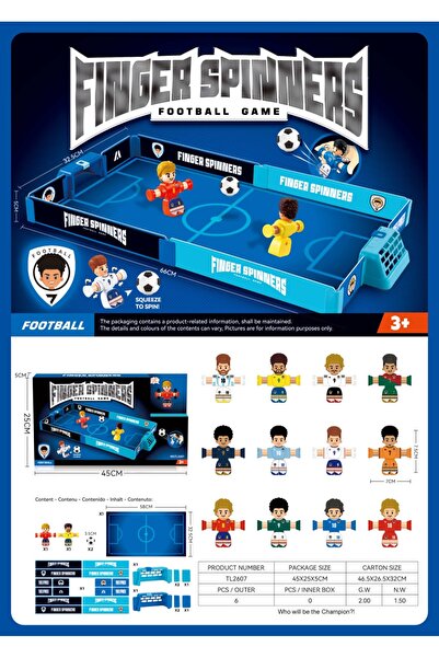 carioca Finger Spinners Football Game-Küçük Futbol Sahası Seti