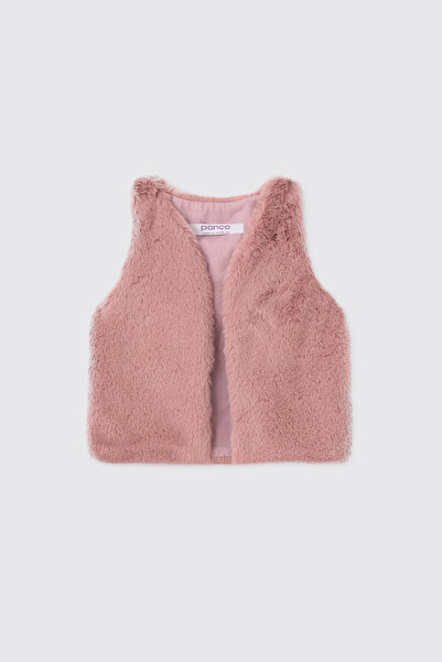 Panço Baby Girl Powder Vest