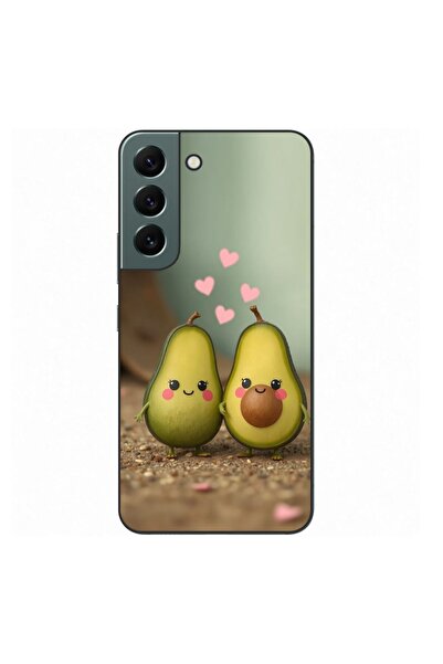 OEM Калъф, съвместим със Samsung Galaxy S22+ Plus, силиконов гел TPU, с десен...