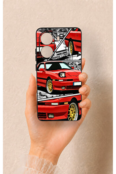 Vip Case Poco X7 Pro Uyumlu Kırmızı Supra Desenli Silikon Kılıf