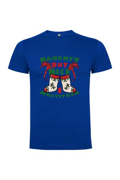 iLovePrints Naughty Nice Holiday Boots Tshirt
