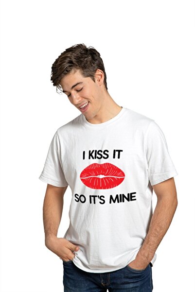 iLovePrints Μπλούζα Valentine I Kiss it so it's Mine
