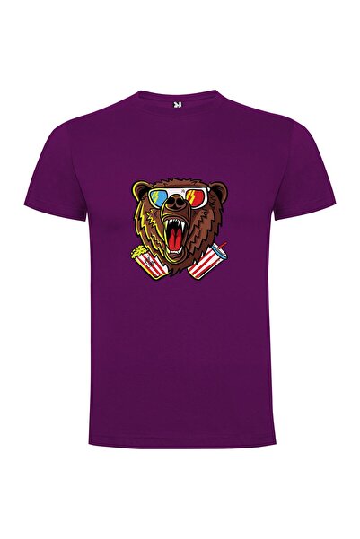 iLovePrints Popcorn-Popping Bear Tshirt
