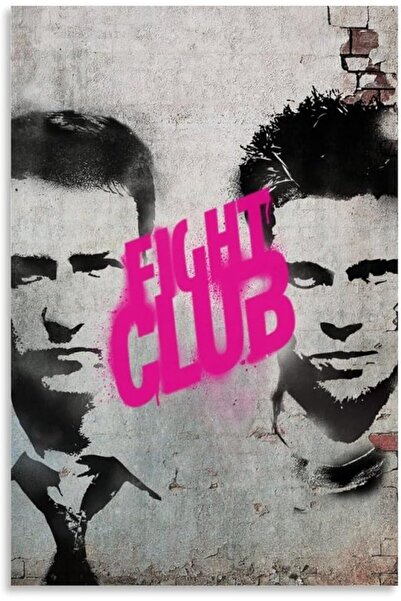 ESSESORIES Fight Club Movie Poster Wall Art Room Decor Self Adhesive