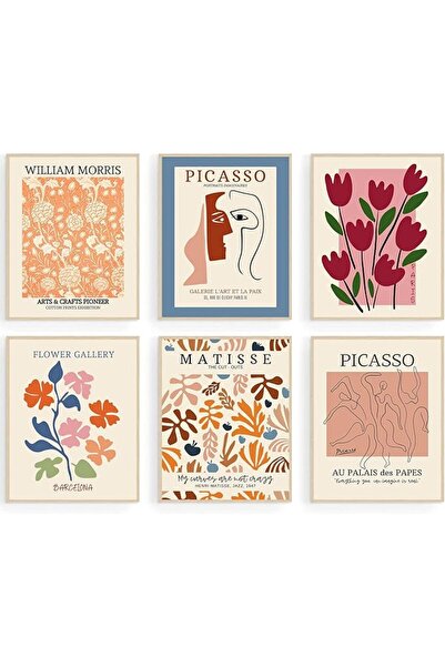 ESSESORIES Flower Market Aesthetic Poster Wall Art Set of 6 Room Decor Self A...