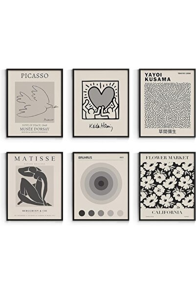 ESSESORIES Gray Master Abstract Matisse Exhibition Vintage Aesthetic Poster W...