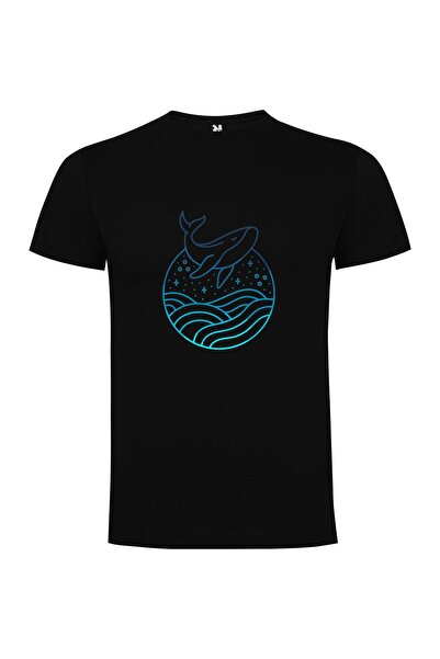 iLovePrints Cosmic Leap Dolphins Tshirt