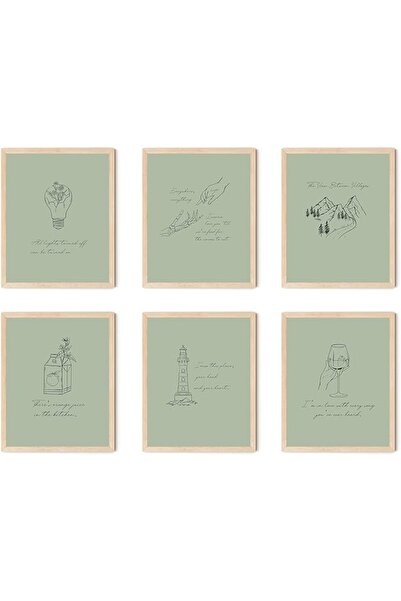 ESSESORIES Country Music Inspired Song Lyric Artwork Fans Poster Wall Art Set...