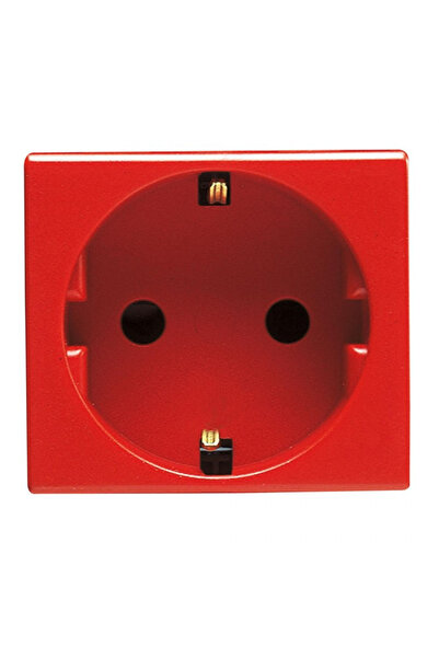 Gewiss Priza modulara standard 2P+E, GW20297, Rosu, 2 module, 1 buc