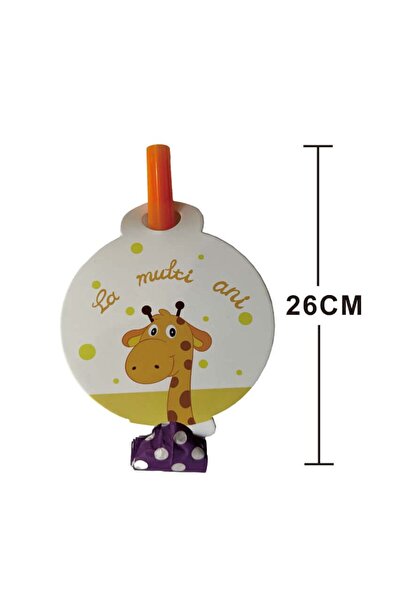 MP Mirific Party Set de 8 baloane girafă, La mulți ani, multicolor