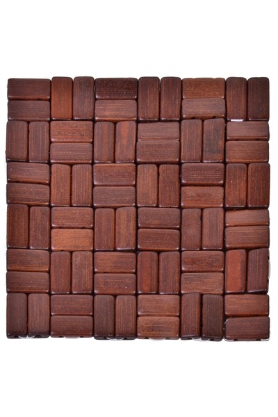 Z Store Suport pătrat din bambus pentru vase și tigăi 17x17cm