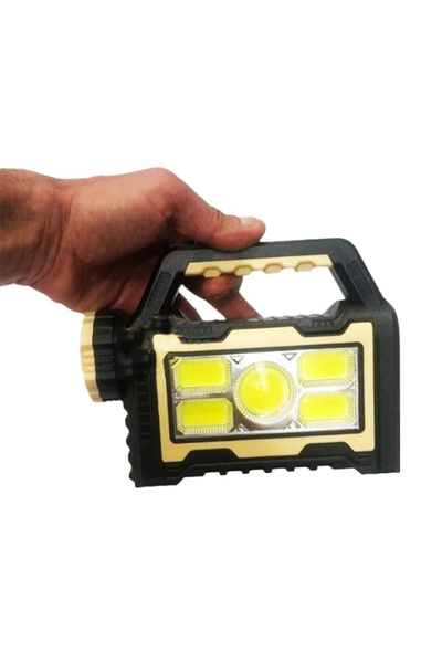 OEM Lanternă Solară Portabilă HS-8031-B 3600 mAh 62 LED-uri COB+LED Funcție P...