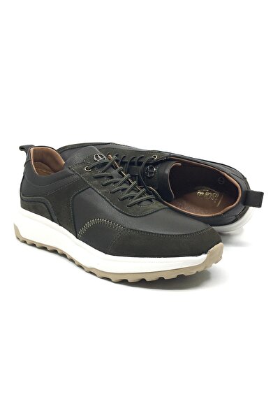 LİSANS SHOES 2502 100% Genuine Leather Orthopedic Men's Daily Summer Shoes wi...