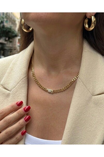 MOD10 Xuping Lock Detailed Necklace