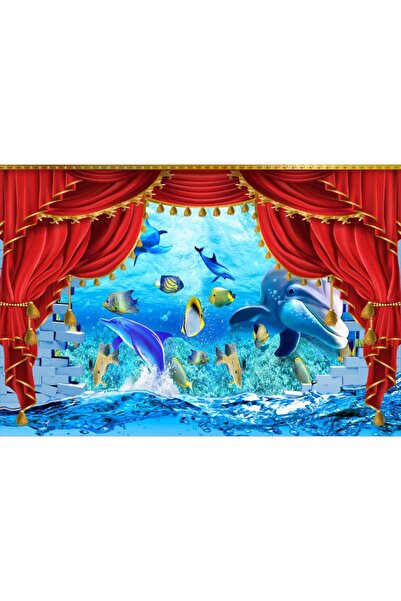 Persona Tablou Canvas, Vedere Catre Ocean Prin Copertina Rosie- 100 X 70 cm