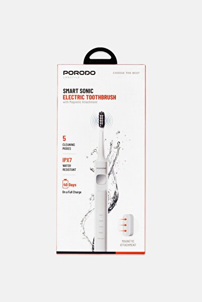 porodo Lifestyle 5-in-1 MagSafe Smart Sonic Electric Toothbrush With Magnetic...