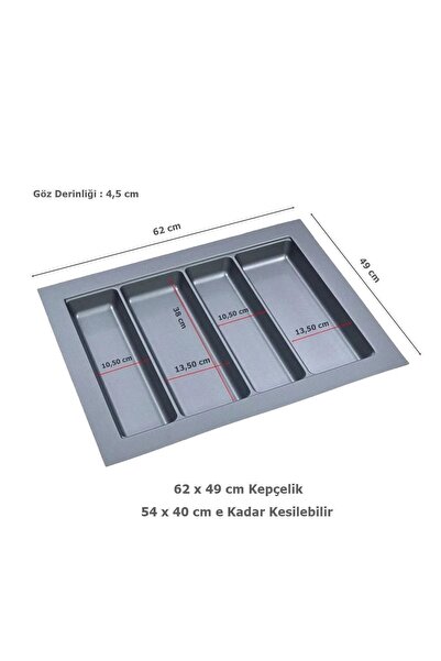 Empressco 62x49 Cm Çekmece Içi Düzenleyici 62 Cm Kaşıklık 62 Cm Kepçelik (57X...