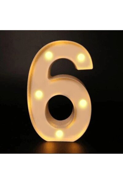 Choice8 6 Number Letter Lamp Luminous Alphabet LED Lights Decororation Night ...