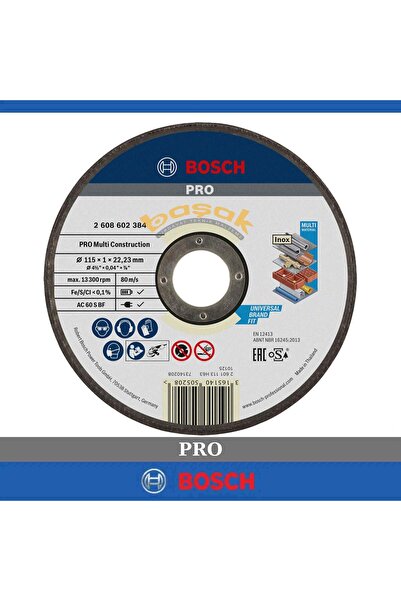 Bosch 115x1 mm Rapido Çoklu Malzeme Kesme Taşı 2608602384
