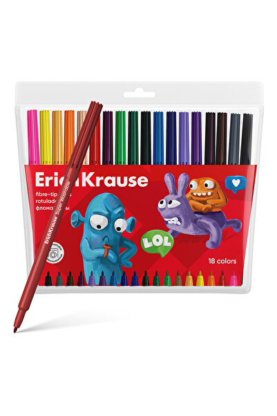 OEM Carioca ErichKrause Jolly Friends Super Lavabile 18 culori/set
