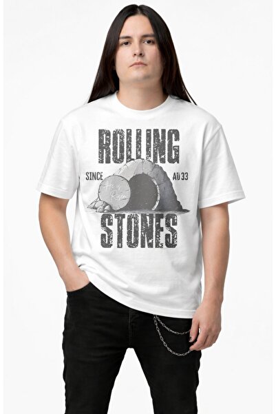 Fuddy Moda Unisex μπλουζάκι με στάμπα Rolling Stones Since AD 33, μπλουζάκι μ...