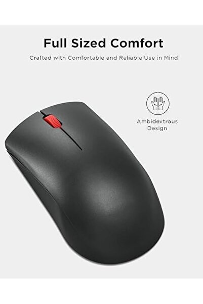 Generic Wireless Mouse WL150, 2.4GHz Nano USB-A Cordless, Ergonomic Ambidextrous, 1000 DPI Optical Tracking