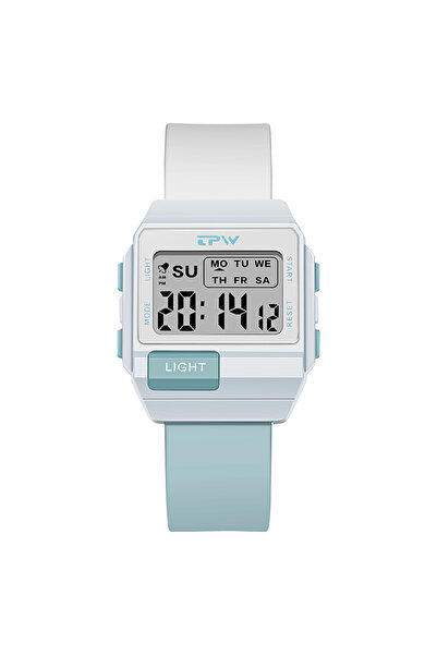 choice2 Light Blue TPW 36mm Midsize Digital Watch For Women Teenage Meter Wat...