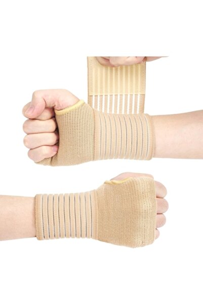 Aisdelu Set de 2 ortoze pentru mâini, Aisdelu ® Bandaj reglabil, Material ela...