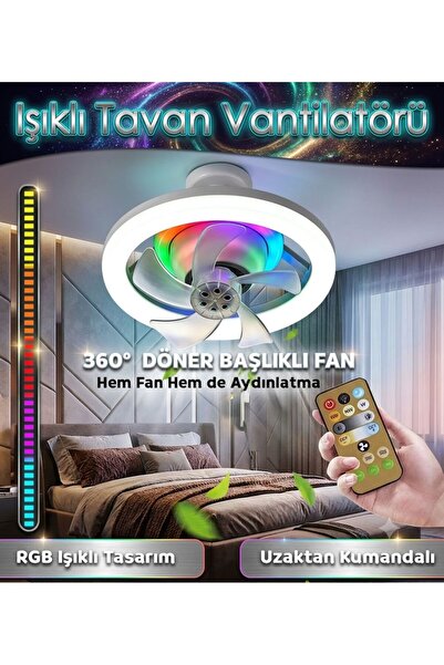 38 MBM IŞIKLI TAVAN VANTİLATÖRÜ