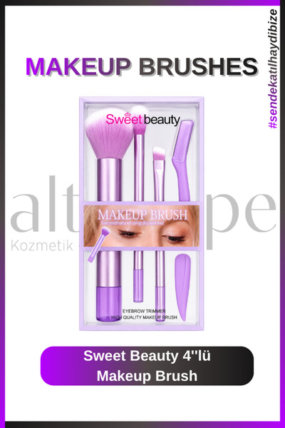 Altıntepeshop 4'lü Makeup Brush
