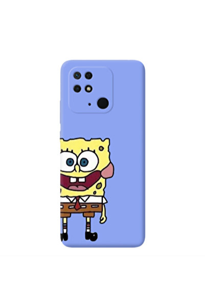 Other Xiaomi Redmi 10C Spong 2 Light Purple Colored Silicone TPU Θήκη